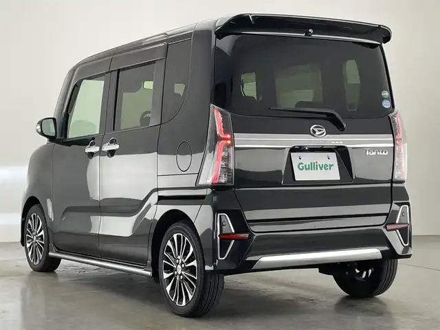 ダイハツ タント カスタム RS スタイルセレクション 愛知県 2020(令2)年 7.6万km ブラックマイカメタリック 純正９型ナビ　シートヒーター　禁煙　バックカメラ　両側パワスラ　追従クルコン　フルセグTV　ＤＶＤ　ドラレコ　ＥＴＣ　スマアシ　USB　衝突軽減　車線逸脱　LEDオートライト　フォグ　純正フロアマット　オートハイビーム　Bluetooth　プッシュスタート　スマートキー