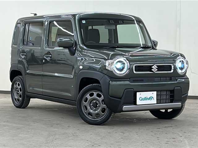 スズキ ハスラー HYBRID G 道央・札幌 2024(令6)年 0.3万km クールカーキPM /クルーズコントロール追従走行//衝突被害軽減システム//レーンアシスト//横滑り防止装置//パーキングアシスト//コーナーセンサー//アイドリングストップ//ヒーター付きシート//4WD//オートエアコン//パワーステアリング//パワーウィンドウ//ABS//純正LEDヘッドライト//スマートキー//スペアキー1本//エンジンスタートボタン//エアバッグダブル＋サイド