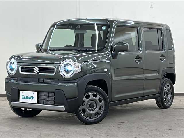 スズキ ハスラー HYBRID G 道央・札幌 2024(令6)年 0.3万km クールカーキPM /クルーズコントロール追従走行//衝突被害軽減システム//レーンアシスト//横滑り防止装置//パーキングアシスト//コーナーセンサー//アイドリングストップ//ヒーター付きシート//4WD//オートエアコン//パワーステアリング//パワーウィンドウ//ABS//純正LEDヘッドライト//スマートキー//スペアキー1本//エンジンスタートボタン//エアバッグダブル＋サイド