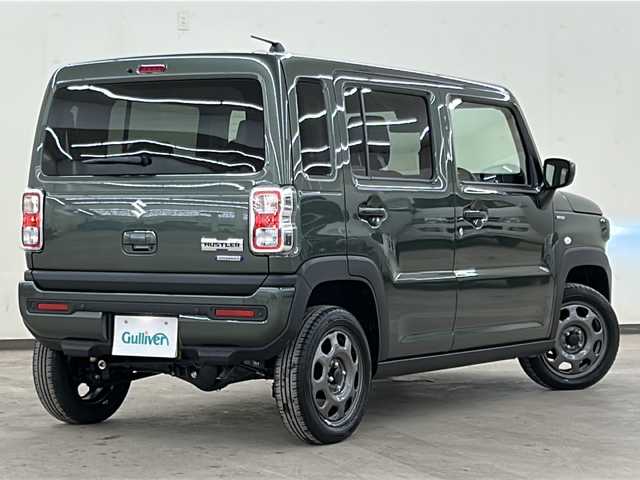 スズキ ハスラー HYBRID G 道央・札幌 2024(令6)年 0.3万km クールカーキPM /クルーズコントロール追従走行//衝突被害軽減システム//レーンアシスト//横滑り防止装置//パーキングアシスト//コーナーセンサー//アイドリングストップ//ヒーター付きシート//4WD//オートエアコン//パワーステアリング//パワーウィンドウ//ABS//純正LEDヘッドライト//スマートキー//スペアキー1本//エンジンスタートボタン//エアバッグダブル＋サイド