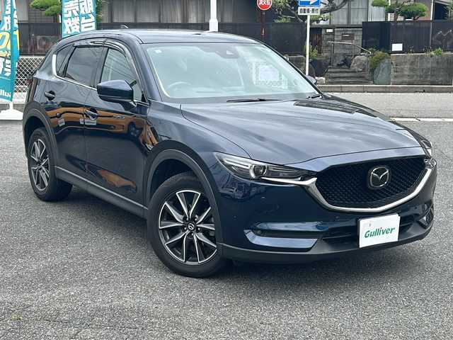 マツダ ＣＸ－５ XD Lパッケージ 愛知県 2017(平29)年 12.3万km ディープクリスタルブルーマイカ /禁煙車//メーカーSDナビ//フルセグTV//Bluetooth//CD・DVD//FM・AM//USB//ETC//バックカメラ・サイドカメラ//スマートブレーキサポート（SBS）//レーンキープアシスト//車間認知支援//横滑り防止（TCS）//ブラインドスポットモニター//コーナーセンサー//i-stop//パワーバックドア//D/N席パワーシート//D/N席シートヒーター//ステアリングヒーター//電動パーキング//ブレーキホールド//HUD//電格ミラーウインカー//LEDオートライト//ISOFIX//純正ラバーフロアマット//ドアバイザー//プッシュスタート//スマートキー×2//取扱説明書//保証書