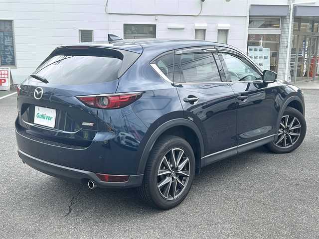 マツダ ＣＸ－５ XD Lパッケージ 愛知県 2017(平29)年 12.3万km ディープクリスタルブルーマイカ /禁煙車//メーカーSDナビ//フルセグTV//Bluetooth//CD・DVD//FM・AM//USB//ETC//バックカメラ・サイドカメラ//スマートブレーキサポート（SBS）//レーンキープアシスト//車間認知支援//横滑り防止（TCS）//ブラインドスポットモニター//コーナーセンサー//i-stop//パワーバックドア//D/N席パワーシート//D/N席シートヒーター//ステアリングヒーター//電動パーキング//ブレーキホールド//HUD//電格ミラーウインカー//LEDオートライト//ISOFIX//純正ラバーフロアマット//ドアバイザー//プッシュスタート//スマートキー×2//取扱説明書//保証書