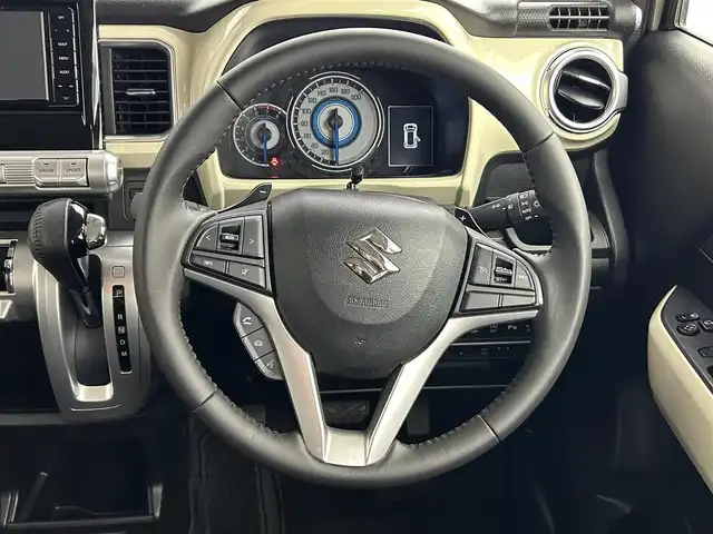 スズキ クロスビー HYBRID MZ 道央・札幌 2020(令2)年 4.8万km キャラバンアイボリーパールメタリック/ホワイト 2トーンルーフ ・ワンオーナー/・４WD/・ディーラーOPナビ/　CD/DVD/SD/BT/フルセグ/・全方位カメラ/・ビルトインETC/・前方ドライブレコーダー/・衝突軽減ブレーキ/・クルーズコントロール/・レーンキープアシスト/・クリアランスソナー/・オートハイビーム/・前席シートヒーター/・LEDヘッドライト/・フォグライト/・オートライト/・プッシュスタート/・スマートキー/・純正フロアマット/・ドアバイザー