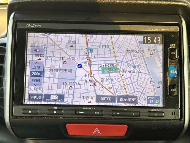 ホンダ Ｎ ＢＯＸ カスタムGターボSSブラックスタイル 静岡県 2016(平28)年 7.5万km プレミアムベルベットパープル・パール 純正ナビ/CD/DVD/FM/AM/フルセグTV/Bluetooth/SD/USB/ipod//主要装備/・純正ナビ　/・片側パワースライドドア　/・シートヒーター　/・バックカメラ　/・スマートキー　/・プッシュスタート　/・オートライト　/・アイドリングストップ　/・純正アルミホイール　/・ステアリングリモコン　/・フォグランプ　/・横滑り防止装置/・チップアップシート/・ディスチャージライト