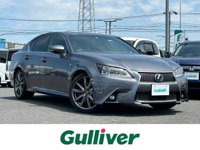 レクサス ＧＳ 300h Fスポーツ 千葉県 2016(平28)年 7万km マーキュリーグレーマイカ 純正ナビフルセグTV/CD/DVD/SD/SDREC/VTR/AUX/Bluetoothオーディオ/バックカメラ/黒革シート/パワーシート/シートヒーター/エアシート/パドルシフト付き革巻きステアリング/クルーズコントロール/LEDヘッドライト/LEDフォグランプ/パワートランクリッド/コーナーセンサー/純正19インチAW/ビルトインETC