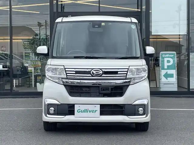 ダイハツ タント カスタム RS SAⅡ 茨城県 2016(平28)年 6.1万km パールホワイトⅢ 純正ナビ/【CD・DVD・ラジオ・TV・SD・BT・iPod・USB・AUX】/両側パワスラ/アイドリングストップ/後方コーナーセンサー/ETC/Bカメラ/ステリモ/横滑り防止装置/レーンキープアシスト/衝突被害軽減システム/純正フロアマット/社外アルミホイール/オートライト/Fフォグ/LEDライト/電格ミラー/ウインカーミラー