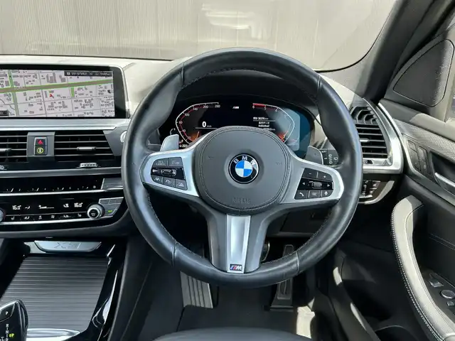ＢＭＷ Ｘ３ xDrive20d Mスポーツ 道東・釧路十勝 2021(令3)年 3.7万km アルピンホワイトⅢ ４WD/純正ナビ/　　TV/BT/Type-C/screen mirroring/全方位カメラ/ミラーETC/純正前後ドライブレコーダー/ドライビングアシストプロフェッショナル/衝突回避ブレーキ/レーンキーピングアシスト/アクティブクルーズコントロール/パーキングアシストプラス/ヘッドアップディスプレイ/ハーフレザーシート/前席シートヒーター/前席パワーシート/ワイヤレス充電/パワーバックドア/LEDヘッドライト/アクティブヘッドライト/純正19インチAW/純正フロアマット/取扱説明書/保証書