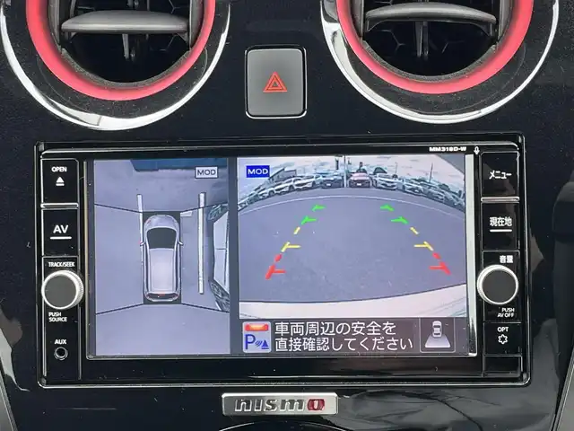 日産 ノート e－パワー ニスモ 奈良県 2019(平31)年 4.7万km ブリリアントホワイトパール 全方位カメラ　/純正ナビ　/デジタルルームミラー　/ETC　/衝突軽減システム　/レーンキープアシスト　/オートライト　/純正フロアマット　/LEDヘッドライト　/スマートキー　/スペアキー1本　/横滑り防止装置　