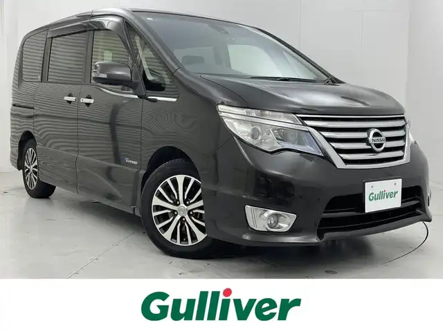 日産 セレナ HWS S HV Vセレ +Sefty 茨城県 2014(平26)年 4.7万km タイガーアイブラウン 純正ナビ/フルセグテレビ/Bluetooth/CD/DVD/AM/FM/バックカメラ/クルーズコントロール/フリップダウンモニター/レーンキープアシスト/ドアバイザー/プッシュスタート/両側パワースライドドア/ETC/ドライブレコーダー/電動格納ミラー/社外アルミホイール/ドアバイザー/純正フロアマット