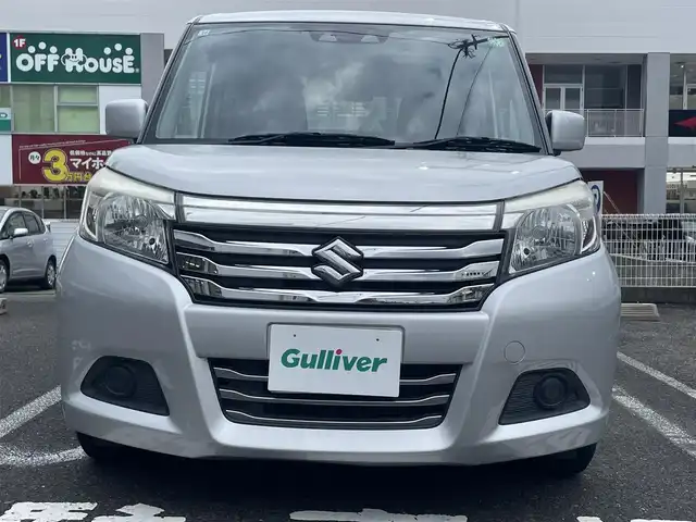 スズキ ソリオ G 長崎県 2020(令2)年 8.3万km スターシルバーメタリック ・プッシュスタート/・社外SDナビ（AM/FM/DVD）/・ブルートゥース/・クルーズコントロール/・ステアリングスイッチ/・バックカメラ/・ETC/・横滑り防止装置/・電格ミラー/・コーナーセンサー（後）/・衝突軽減ブレーキ/・片側パワースライドドア/・オートライト