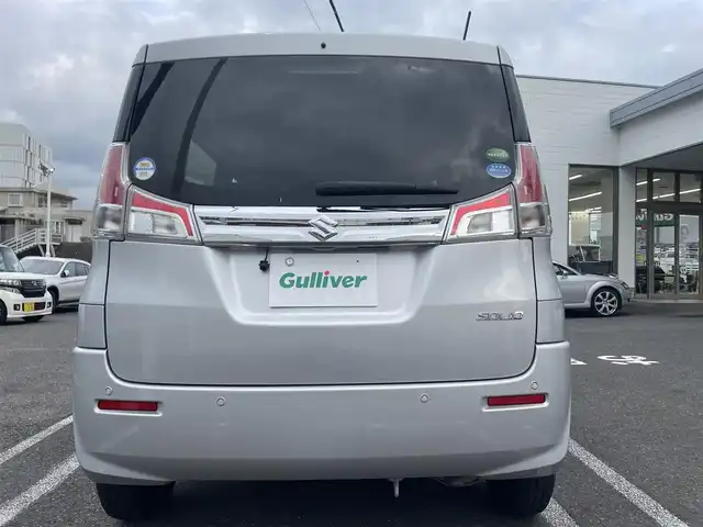 スズキ ソリオ G 長崎県 2020(令2)年 8.3万km スターシルバーメタリック ・プッシュスタート/・社外SDナビ（AM/FM/DVD）/・ブルートゥース/・クルーズコントロール/・ステアリングスイッチ/・バックカメラ/・ETC/・横滑り防止装置/・電格ミラー/・コーナーセンサー（後）/・衝突軽減ブレーキ/・片側パワースライドドア/・オートライト