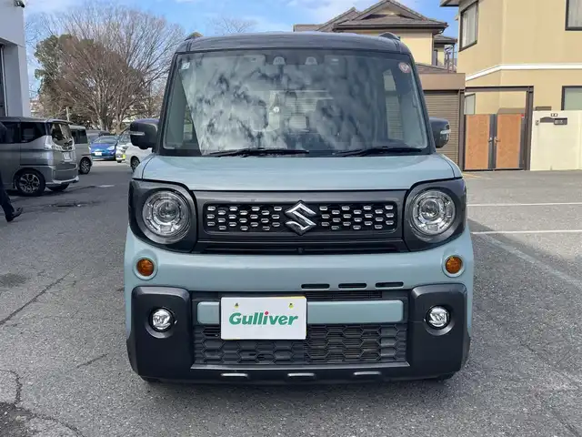 スズキ スペーシア ギア HYBRID XZ 千葉県 2021(令3)年 4.8万km オフブルーメタリック/ガンメタリック2トーンルーフ 純正ナビ（CN-RZ865）/FM.AM / CD.DVD / SD / TV / BT/全方位カメラ/衝突被害軽減システム/レーンアシスト/横滑り防止装置/コーナーセンサー/両側パワースライドドア/レーダークルーズコントロール/ホップアップディスプレイ/アイドリングストップ/ステアリングリモコン/プッシュスタート/スマートキー/ETC/シートヒーター/ドライブレコーダー/USB入力端子/電格ミラー/ウィンカーミラー/LEDヘッドライト/フォグランプ/サーキュレーター/ロールサンシェード/保証書/取扱説明書