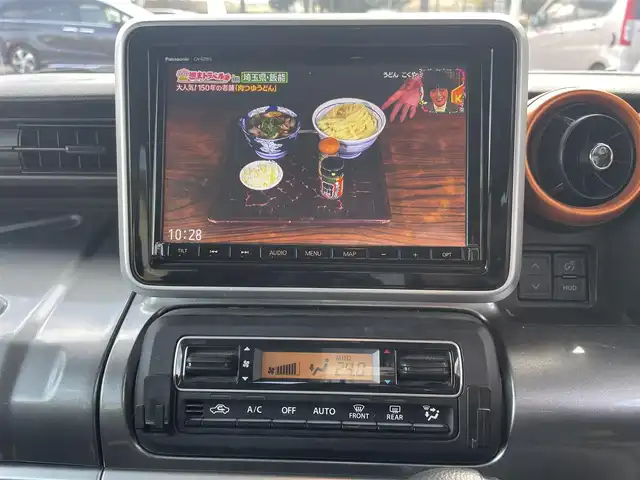 スズキ スペーシア ギア HYBRID XZ 千葉県 2021(令3)年 4.8万km オフブルーメタリック/ガンメタリック2トーンルーフ 純正ナビ（CN-RZ865）/FM.AM / CD.DVD / SD / TV / BT/全方位カメラ/衝突被害軽減システム/レーンアシスト/横滑り防止装置/コーナーセンサー/両側パワースライドドア/レーダークルーズコントロール/ホップアップディスプレイ/アイドリングストップ/ステアリングリモコン/プッシュスタート/スマートキー/ETC/シートヒーター/ドライブレコーダー/USB入力端子/電格ミラー/ウィンカーミラー/LEDヘッドライト/フォグランプ/サーキュレーター/ロールサンシェード/保証書/取扱説明書