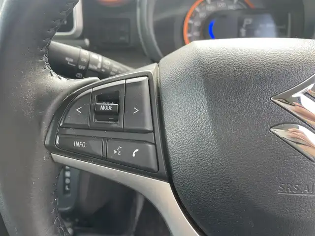 スズキ スペーシア ギア HYBRID XZ 千葉県 2021(令3)年 4.8万km オフブルーメタリック/ガンメタリック2トーンルーフ 純正ナビ（CN-RZ865）/FM.AM / CD.DVD / SD / TV / BT/全方位カメラ/衝突被害軽減システム/レーンアシスト/横滑り防止装置/コーナーセンサー/両側パワースライドドア/レーダークルーズコントロール/ホップアップディスプレイ/アイドリングストップ/ステアリングリモコン/プッシュスタート/スマートキー/ETC/シートヒーター/ドライブレコーダー/USB入力端子/電格ミラー/ウィンカーミラー/LEDヘッドライト/フォグランプ/サーキュレーター/ロールサンシェード/保証書/取扱説明書