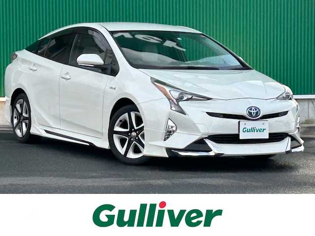 トヨタ プリウス A ツーリングセレクション 宮城県 2016(平28)年 9.7万km ホワイトパールクリスタルシャイン トヨタセーフティセンス/社外エアロ【F・S・R】/純正SDナビ/【CD・DVD・BT・SD・フルセグTV】/バックカメラ/レーダークルーズコントロール/ブラインドスポットモニター/レーンディパーチャートアラート/ヘッドアップディスプレイ/パーキングアシスト/レザーシート/シートヒーター/純正17インチアルミホイール/コーナーセンサー/ステアリングスイッチ/純正ドライブレコーダー/電動格納ウィンカーミラー/オートライト/LEDヘッドライト/フォグランプ/スマートキー×2/エンジンスターター/ETC