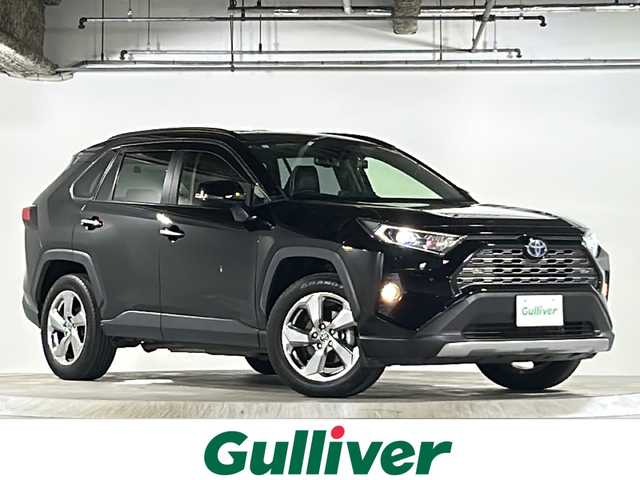 トヨタ ＲＡＶ４ ハイブリッドG 広島県 2021(令3)年 4万km アティチュードブラックマイカ トヨタセーフティセンス/４WD/純正9インチナビ（型式：NSZT-Y68T）/Bluetooth/CD/DVD/フルセグTV/バックカメラ/純正ビルトインETC/純正18インチAW/前方ドライブレコーダー/前後コーナーセンサー/追従型クルーズコントロール/BSM/電動リアゲート/合皮シート/前席シートヒーター/運転席パワーシート/ステアリングヒーター/ステアリングリモコン/純正フロアマット/LEDオートライト/プッシュスタート/スマートキー/スペアキー/純正ドアバイザー/電動格納ミラー/トノカバー/取扱説明書/保証書