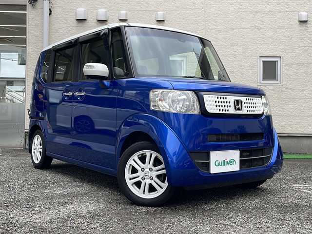 ホンダ Ｎ ＢＯＸ G ターボ Lパッケージ 兵庫県 2016(平28)年 4.8万km ブリリアントスポーティブルーメタリック2トーン ワンオーナー/純正ディーラーナビ/　Bluetooth・AM/FM・USB・CD・DVD/フルセグTV（走行中視聴可能）/バックカメラ/前後ドライブレコーダー/純正ビルトインETC/両側パワースライドドア/アンチロック・ブレーキ・システム/衝突被害軽減システム/横滑り防止装置/盗難防止装置/アイドリングストップ/クルーズコントロール/オートライト/純正アルミホイール/カーテンエアバッグ/スマートキー/スペアキー×１/取扱説明書/保証書