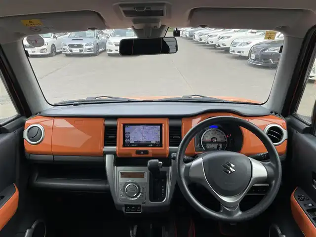 スズキ ハスラー G ターボ 道東・釧路十勝 2014(平26)年 7万km パッションオレンジマイカ/スペリアホワイト 4WD/社外ナビ/(AM FM BT CD DVD フルセグTV)/バックカメラ/シートヒーター /衝突軽減ブレーキ/ダウンヒルアシストコントロール/ビルトインETC/プッシュスタート/スマートキー/社外AW付冬タイヤ4本積込/フロアマット/フォグランプ/イベライザー