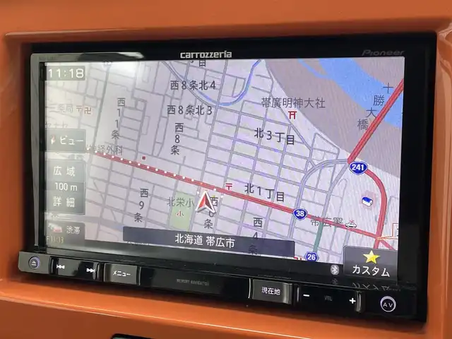 スズキ ハスラー G ターボ 道東・釧路十勝 2014(平26)年 7万km パッションオレンジマイカ/スペリアホワイト 4WD/社外ナビ/(AM FM BT CD DVD フルセグTV)/バックカメラ/シートヒーター /衝突軽減ブレーキ/ダウンヒルアシストコントロール/ビルトインETC/プッシュスタート/スマートキー/社外AW付冬タイヤ4本積込/フロアマット/フォグランプ/イベライザー