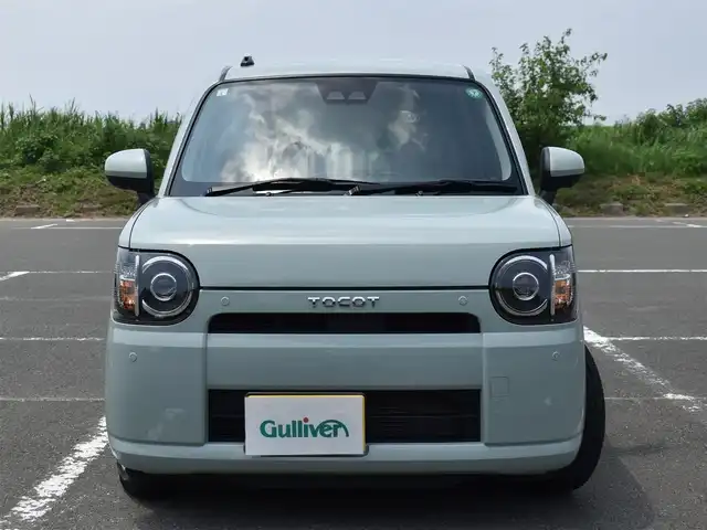 ダイハツ ミラ トコット G リミテッド SAⅢ 福岡県 2021(令3)年 2.1万km セラミックグリーンM スマートアシストIII/社外メモリーナビ/TV/CD/パノラマモニター/純正LEDヘッドライト/前席シートヒーター/ステアリングリモコン/オートライト/ヘッドライトレベライザー/フロアマット/ドアバイザー/プッシュスタート/スマートキー/保証書/取扱説明書