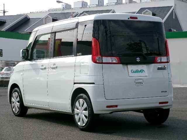 スズキ スペーシア X 岡山県 2015(平27)年 5.5万km クリスタルホワイトP デュアルカメラブレーキサポート/車線逸脱警報/メーカーナビ/フルセグテレビ/全方位カメラ/フロント・サイド・バックカメラ/Bluetooth/USB/DVD再生可能/左側パワースライドドア/右側イージークローザー/シートヒーター（運転席）/社外ドライブレコーダー（フロント）/オーバーヘッドコンソール/オートライト/HIDヘッドライト/ビルトインETC/純正フロアマット/スマートキー2個
