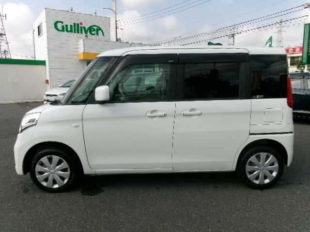 スズキ スペーシア X 岡山県 2015(平27)年 5.5万km クリスタルホワイトP デュアルカメラブレーキサポート/車線逸脱警報/メーカーナビ/フルセグテレビ/全方位カメラ/フロント・サイド・バックカメラ/Bluetooth/USB/DVD再生可能/左側パワースライドドア/右側イージークローザー/シートヒーター（運転席）/社外ドライブレコーダー（フロント）/オーバーヘッドコンソール/オートライト/HIDヘッドライト/ビルトインETC/純正フロアマット/スマートキー2個
