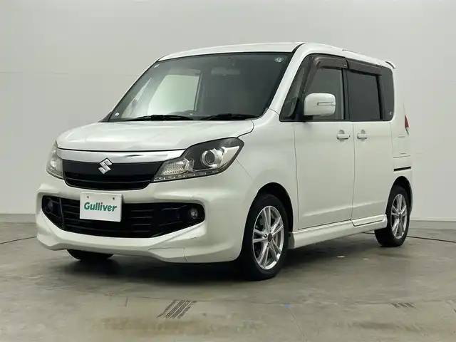 スズキ ソリオ バンディット 岡山県 2012(平24)年 6.3万km パールホワイト メモリナビ/【Bluetooth/フルセグTV/CD/DVD】/型番:CQ-UZ02J0CJ/両側パワースライドドア/バックカメラ/社外ドライブレコーダー（前後）/型番:AN-R085/ビルトインETC/LEDヘッドライト/フォグランプ/オートライト/シートカバー/純正フロアマット/プッシュスタート/スマートキー×1/ナビ取扱説明書