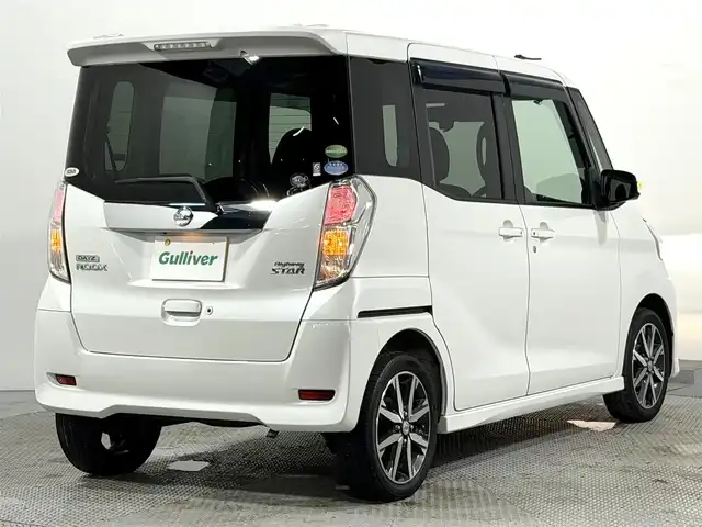 日産 デイズ ルークス ハイウェイスターX Gパッケージ 大阪府 2018(平30)年 1.6万km ホワイトパール 社外ナビTV 360カメラ 両側パワースライドドア 衝突軽減ブレーキ スマートキー プッシュスタート 横滑り防止装置 アイドリングストップ オートライト 前後ドライブレコーダー ETC