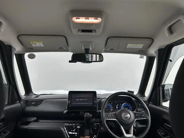 日産 ルークス HWS Gターボ プロパイロットED 千葉県 2021(令3)年 2.8万km チタニウムグレーM/シルキーホワイト 禁煙車/純正９型ナビ（MM320D-L）/AM＆FM＆Bluetooth＆フルセグTV＆CD＆DVD/アラウンドビューモニター　/両側電動スライドドア（ハンズフリー機能付き）　/ビルトインＥＴＣ　/プロパイロット　/エマージェンシーブレーキ　/電動パーキングブレーキ　/ＬＥＤヘッドライト　/リアサーキュレーター/USBポート/12Vシガーソケット/アイドリングストップ/ウィンカーミラー/ドアバイザー/プッシュスタート/純正フロアマット