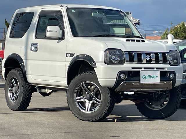 スズキ ジムニー ランドベンチャー 山口県 2018(平30)年 2万km パール ンオーナー　/２．５インチリフトアップ　/オーバーフェンダー　/黒ハーフレザーシート　/社外ナビ　/　・フルセグＴＶ　/　・Ｂｌｕｅｔｏｏｔｈ　/　・バックカメラ　/ドライブレコーダー　/シートヒーター　/純正１６インチＡＷ