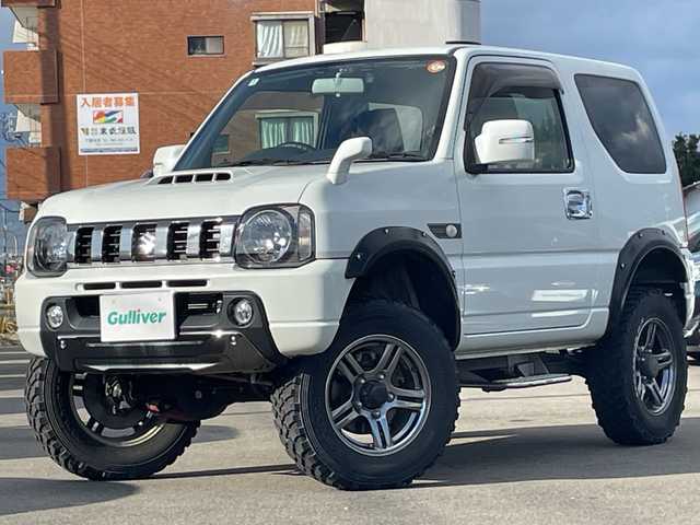 スズキ ジムニー ランドベンチャー 山口県 2018(平30)年 2万km パール ンオーナー　/２．５インチリフトアップ　/オーバーフェンダー　/黒ハーフレザーシート　/社外ナビ　/　・フルセグＴＶ　/　・Ｂｌｕｅｔｏｏｔｈ　/　・バックカメラ　/ドライブレコーダー　/シートヒーター　/純正１６インチＡＷ