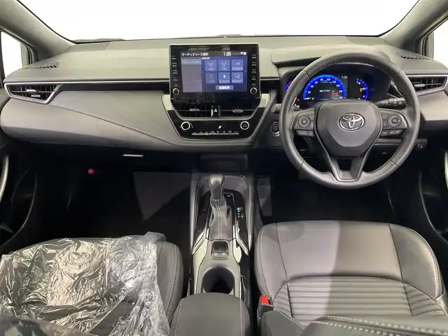 トヨタ カローラツーリング ダブルバイビー 栃木県 2020(令2)年 0.6万km スパークリングブラックパールクリスタルシャイン 純正ナビ/（Bluetooth/USB）/バックカメラ/トヨタセーフティセンス/・プリクラッシュセーフティ/・レーントレーシングアシスト/・レーンディパーチャーアラート/・ロードサインアシスト/・レーダークルーズコントロール/・オートマチックハイビーム/・ドライバー異常時対応システム/・プロアクティブドライビングアシスト/・発進遅れ告知機能/ビルトインETC/前方ドラレコ/ハーフレザーシート/オートライト/LEDヘッドライト/横滑り防止装置/フォグランプ/スマートキー/プッシュスタート/ステアリングスイッチ/電動格納ミラー/純正アルミホイール