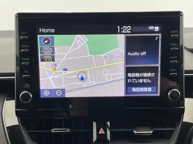 トヨタ カローラツーリング ダブルバイビー 栃木県 2020(令2)年 0.6万km スパークリングブラックパールクリスタルシャイン 純正ナビ/（Bluetooth/USB）/バックカメラ/トヨタセーフティセンス/・プリクラッシュセーフティ/・レーントレーシングアシスト/・レーンディパーチャーアラート/・ロードサインアシスト/・レーダークルーズコントロール/・オートマチックハイビーム/・ドライバー異常時対応システム/・プロアクティブドライビングアシスト/・発進遅れ告知機能/ビルトインETC/前方ドラレコ/ハーフレザーシート/オートライト/LEDヘッドライト/横滑り防止装置/フォグランプ/スマートキー/プッシュスタート/ステアリングスイッチ/電動格納ミラー/純正アルミホイール