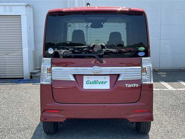 ダイハツ タント カスタム RS SA Ⅲ 千葉県 2018(平30)年 0.6万km ファイアークォーツレッドM ナビ　ＮＭＺＫ－Ｗ６８０　ＣＤ　ＤＶＤ　Ｂｔ　ＴＶ　アラウンドビューモニター　前方ドラレコ　純正ＥＴＣ　ヒートシーター　スマートキー　両側パワスラ　後方コーナーセンサー　ＬＥＤ　純正１５インチＡＷ