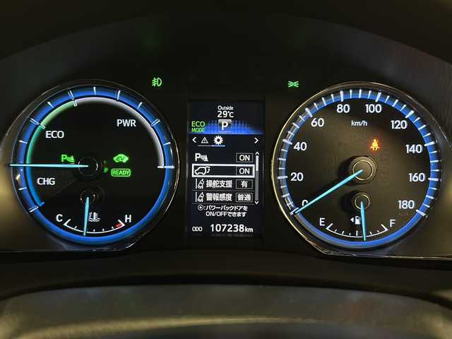 トヨタ ハリアー ハイブリッド プレミアム アドバンスド スタイルモーヴ 熊本県 2015(平27)年 10.8万km スパークリングブラックパールクリスタルシャイン ・４WD/・ワンオーナー/・メーカーナビ/-BT/フルセグTV/CD/DVD/FM/AM/SD/USB/・JBLサウンド/・アラウンドビューモニター/・運転席メモリーシート/・前席パワーシート/・前席シートヒーター/・レーダークルーズコントロール/・プリクラッシュセーフティ/・車線逸脱警報/・クリアランスソナー/・コーナーセンサー/・パワーバックドア/・電動チルト/・ウッドデッキステアリング/・オートライト/・オートハイビーム/・スマートキー×２/・純正アルミ１８インチ/・純正フロアマット/・ウィンカーミラー
