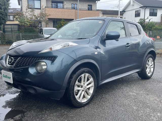 日産 ジューク 16GT 神奈川県 2011(平23)年 2.5万km スチールブルー ワンオーナー/純正オーディオ/ETC/リモコンキー/電動格納ミラー/保証書/取扱説明書