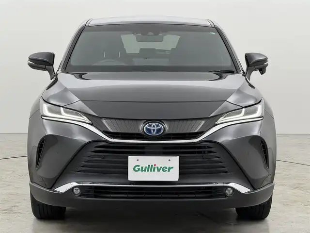 トヨタ ハリアー ハイブリッド G レザーパッケージ 福岡県 2021(令3)年 3.1万km プレシャスブラックパール 純正８型ＤＡナビ　/バックカメラ　/デジタルインナーミラー／前後ドラレコ　/ＥＴＣ　/トヨタセーフティセンス　/衝突軽減ブレーキ　/レーンキープ　/ブラインドスポットモニター　/アクセル踏み間違い防止　/本革シート　/パワーシート　/パワーバックドア　/ステアリングヒーター　/シートベンチレーション／ヒーター　/ＬＥＤヘッドライト