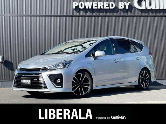 トヨタ プリウス α S ツーリングセレクション G’s 長野県 2015(平27)年 18.3万km シルバーM ＡＬＰＩＮＥ製ナビ（ＴＶ／ＢＴ／ＦＭ／ＣＤ／ＤＶＤ）/純正１８インチＡＷ　/Ｂカメラ　/ＬＥＤヘッドライト　/７人乗り　/ドラレコ
