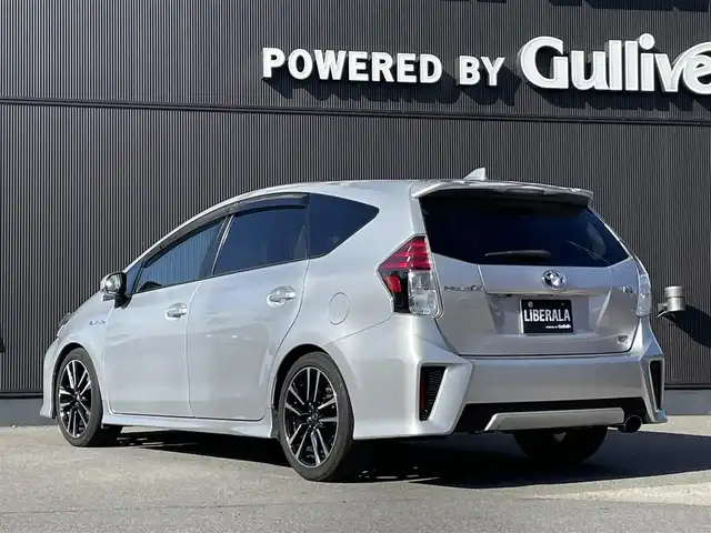 トヨタ プリウス α S ツーリングセレクション G’s 長野県 2015(平27)年 18.3万km シルバーM ＡＬＰＩＮＥ製ナビ（ＴＶ／ＢＴ／ＦＭ／ＣＤ／ＤＶＤ）/純正１８インチＡＷ　/Ｂカメラ　/ＬＥＤヘッドライト　/７人乗り　/ドラレコ
