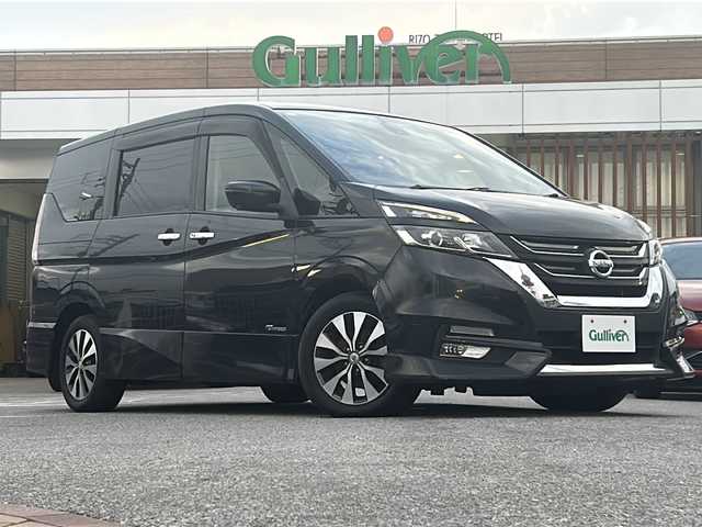 日産 セレナ ハイウェイスター プロパイロットED 沖縄県 2016(平28)年 7万km ダイヤモンドブラック 純正ナビ・TV・Bluetooth・CD/DVD/全方位カメラ/フリップダウンモニター/両側パワースライドドア/ETC/コーナーセンサー/プロパイロット/衝突軽減システム/オートライト/デジタルインナーミラー/LED