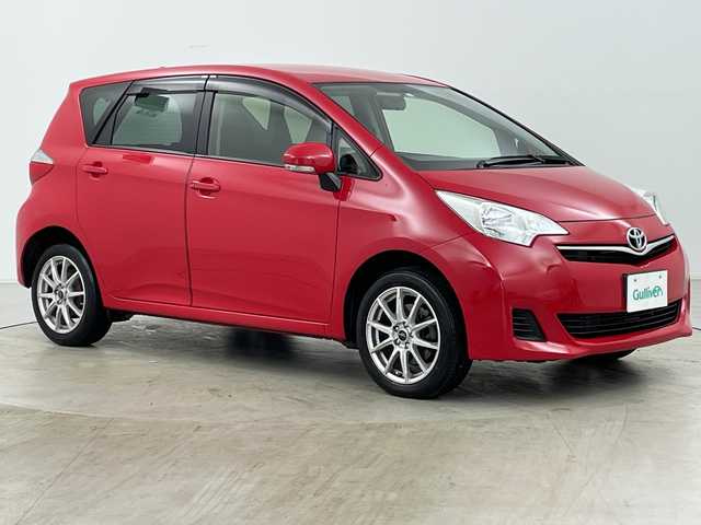 トヨタ ラクティス G 道央・札幌 2013(平25)年 4.1万km 赤 ・4WD/・寒冷地仕様/・純正ナビ&CD&DVD&SD&BT&TV/・バックカメラ/・横滑り防止装置/・純正フロアマット/・プッシュスタート/・オートライト/・スマートキー/・社外AW冬タイヤ積込/・保証書/・取扱説明書