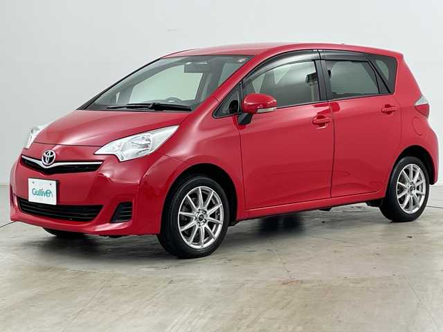 トヨタ ラクティス G 道央・札幌 2013(平25)年 4.1万km 赤 ・4WD/・寒冷地仕様/・純正ナビ&CD&DVD&SD&BT&TV/・バックカメラ/・横滑り防止装置/・純正フロアマット/・プッシュスタート/・オートライト/・スマートキー/・社外AW冬タイヤ積込/・保証書/・取扱説明書