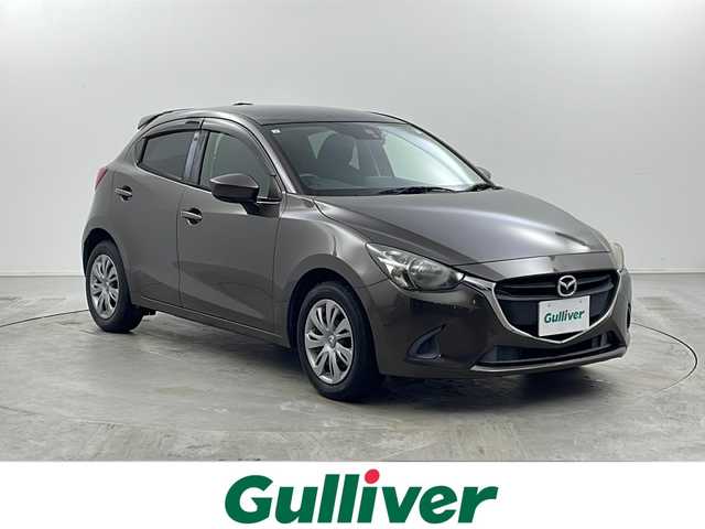 マツダ デミオ 13S 栃木県 2015(平27)年 10.8万km チタニウムフラッシュマイカ 衝突軽減/純正SDナビ/フルセグTV/Bluetooth/CD/DVD/USB/FM/AM/バックカメラ/ドライブレコーダー/ETC/ハロゲンヘッドライト/電動格納ミラー/アイドリングストップ/スマートキー×2本/保証書、取扱説明書