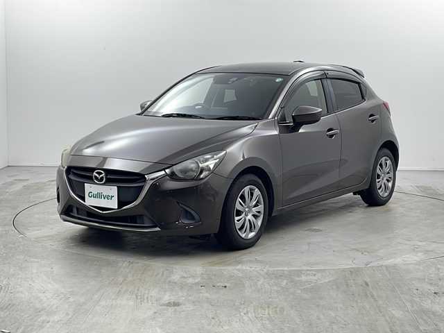 マツダ デミオ 13S 栃木県 2015(平27)年 10.8万km チタニウムフラッシュマイカ 衝突軽減/純正SDナビ/フルセグTV/Bluetooth/CD/DVD/USB/FM/AM/バックカメラ/ドライブレコーダー/ETC/ハロゲンヘッドライト/電動格納ミラー/アイドリングストップ/スマートキー×2本/保証書、取扱説明書