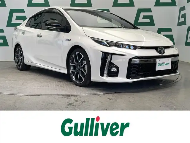 トヨタ プリウス ＰＨＶ S GRスポーツ 鹿児島県 2020(令2)年 5.5万km ホワイトパールクリスタルシャイン 禁煙車/社外ナビ【XF11Z】/　（Bluetooth/フルセグTV/CD/DVD）/バックモニター/社外前方ドライブレコーダー/前席シートヒーター/ハーフレザー/ビルトインETC/トヨタセーフティセンス/・クルーズコントロール/・レーンキープアシスト/クリアランスソナー
