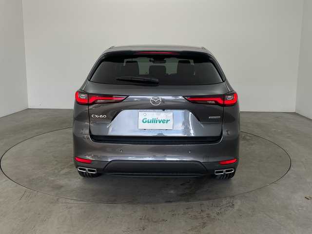 マツダ ＣＸ－６０ XD Lパッケージ 兵庫県 2023(令5)年 2.3万km マシーングレープレミアムM ・純正12.3インチナビ/Bluetooth/USB/HDMI//Apple CarPlay/Android Auto/・全方位カメラ/・ビルトインETC/・置くだけ充電/・ヘッドアップディスプレイ/・車間制御/・交通標識認識/・前後側方接近車両検知/・車線逸脱警報/・ブラインドスポットモニター/・ディスタンス＆スピードアラート/・レーンキープアシストシステム/・スマートブレーキサポートサポート/・スマートシティブレーキサポート/・レーダークルーズコントロール/・アダプティブＬＥＤヘッドライト/・前後誤発進抑制制御/・緊急時車線維持支援/・ドライバー異常時対応システム/・パーキングセンサー/・パワーバックドア/・レザーシート/・前席パワーシート/・全席シートヒーター/・AC100V電源/・パドルシフト