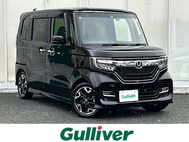 ホンダ Ｎ ＢＯＸ カスタム G L ターボ ホンダセンシング 福岡県 2018(平30)年 7.1万km クリスタルブラックパール 純正ナビ(フルセグTV/BT/CD/DVD/FM/AM)/バックカメラ/ドライブレコーダー/ビルトインETC/両側パワースライドドア/電動格納ウィンカーミラー/レーダークルーズコントロール/レーンキープアシスト/衝突軽減ブレーキ/純正ドアバイザー/純正フロアマット