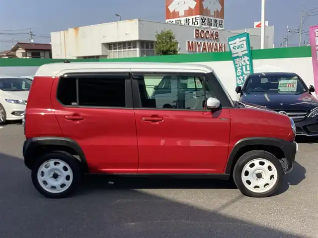 スズキ ハスラー Jスタイル 岡山県 2015(平27)年 3.2万km フェニックスレッドパール/ホワイト2トーンルーフ 外部検査実施済車両/純正SDナビ/フルセグ/バックカメラ/Bluetooth/ビルトインETC/D/N席シートヒーター/スマートキー×2/プッシュスタート