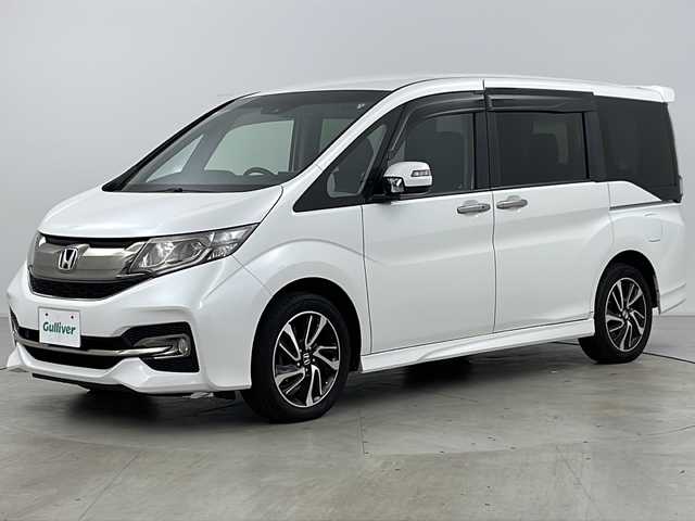 ホンダ ステップワゴン スパーダ クールスピリット 道央・札幌 2015(平27)年 11.2万km ホワイトオーキッドパール ・4WD/・ワンオーナー/・寒冷地仕様/・社外ナビ/&CD&DVD&BD&BT&SD&USB&iPod&TV/・社外フリップダウンモニター/・両側パワースライドドア/・バックカメラ/・クルーズコントロール/・衝突軽減ブレーキ/・路外逸脱抑制機能/・横滑り防止装置/・前席シートヒーター/・パドルシフト/・ステアリングスイッチ/・純正フロアマット/・電動格納ミラー/・LEDヘッドライト/・オートライト/・オートマチックハイビーム/・スマートキー