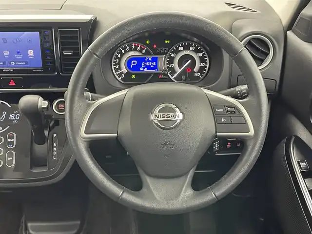 日産 デイズ ルークス ハイウェイスター Gターボ 愛知県 2018(平30)年 4.7万km ブラック 社外ナビ　全方位カメラ　禁煙車　フルセグＴＶ　Ｂｌｕｅｔｏｏｔｈ　ＵＳＢ　ＥＴＣ　両側パワスラ　シートヒーター　リアロールシェード　エマージェンシーブレーキ　リアサーキュレーター　車線逸脱　衝突軽減　電動格納ミラー　バイザー